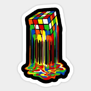 Melting Rubiks Cube Sticker